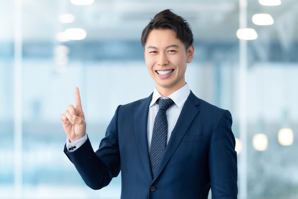 転職に成功したビジネスマン