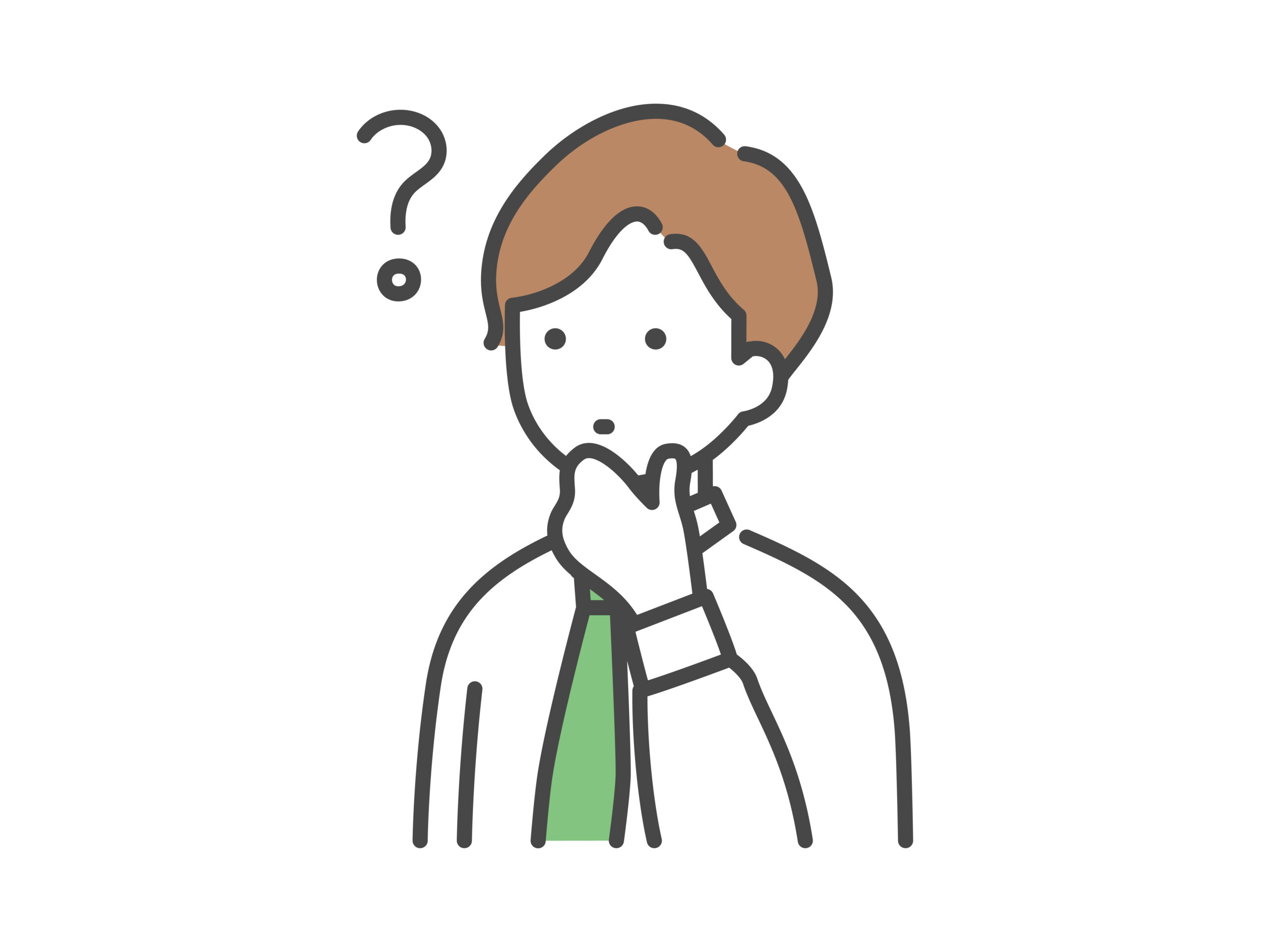 転職したいビジネスマンをイメージしたイラスト画像