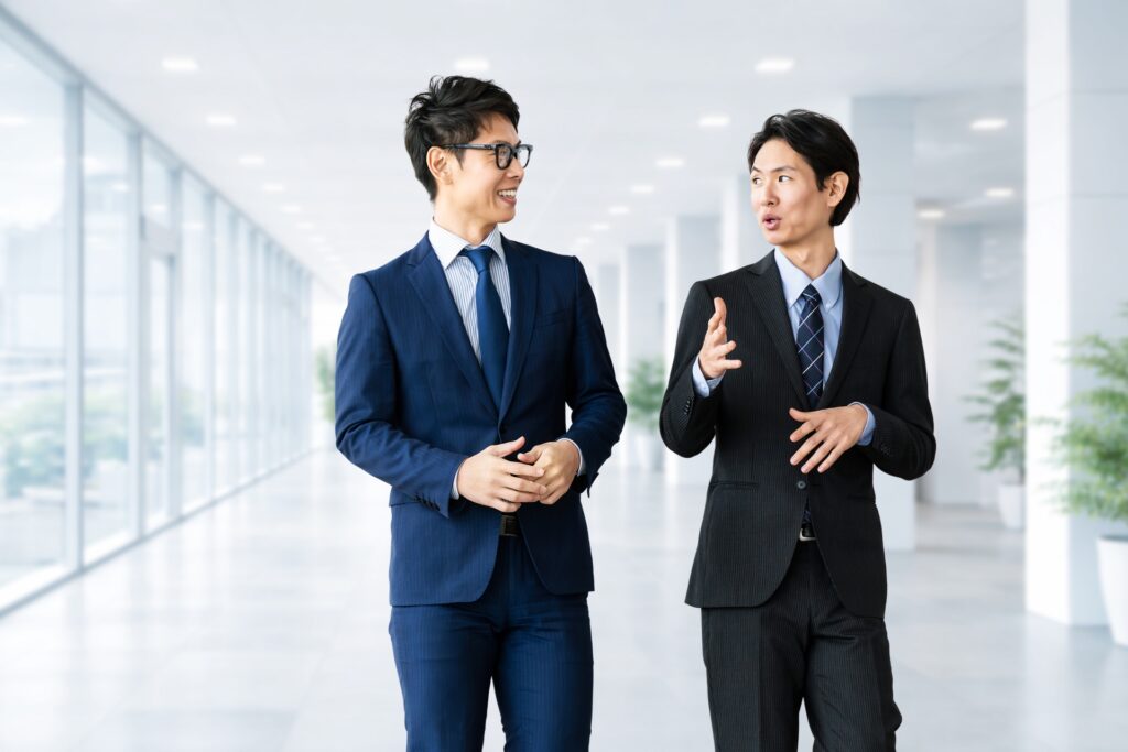 転職に成功したビジネスマン