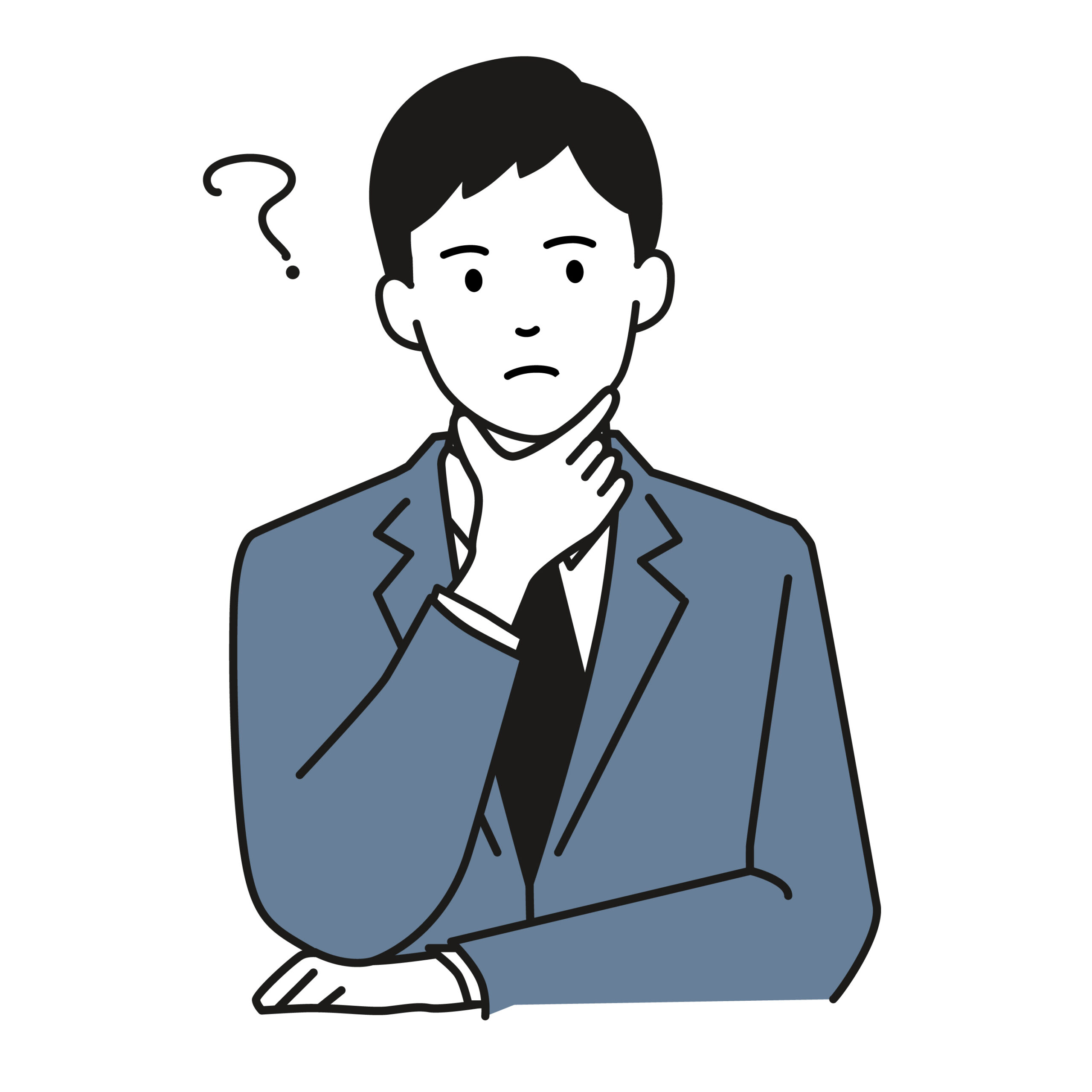 転職したいビジネスマンをイメージしたイラスト画像